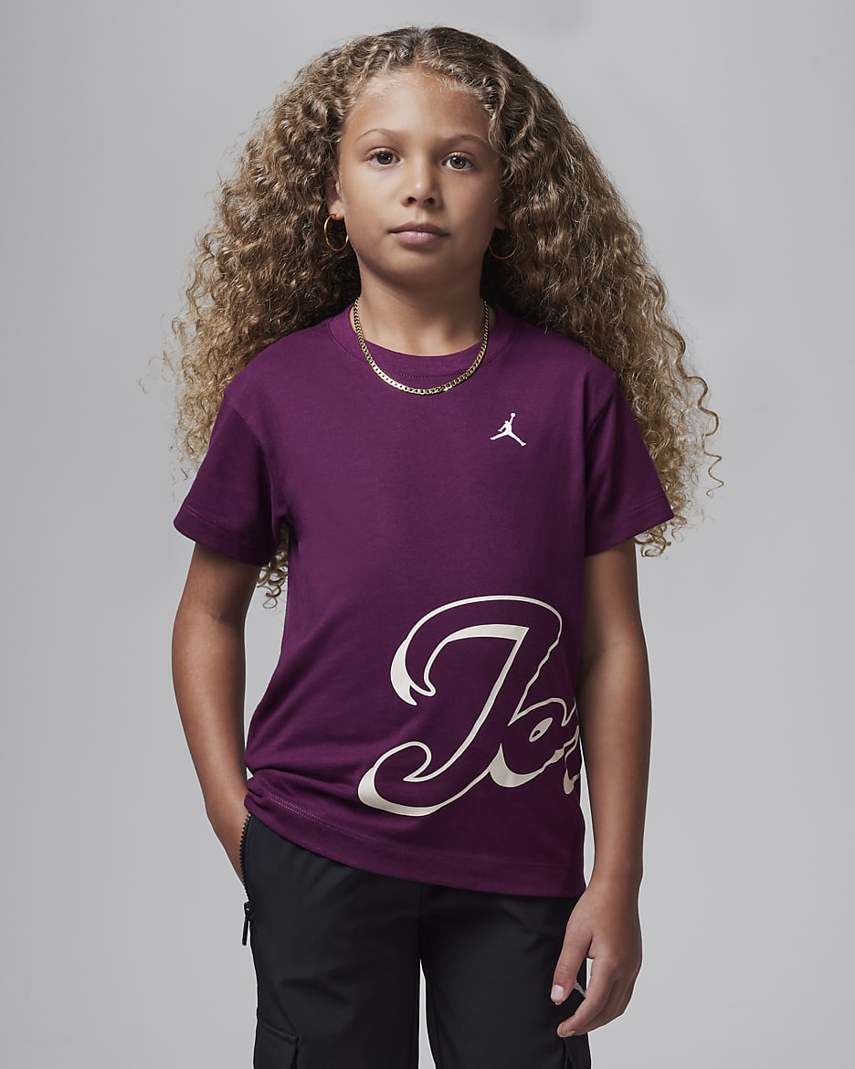 Jordan Little Kids Enchantment Script T Shirt